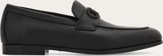 Ferragamo Men Loafer with Gancini buckle Black Size 10.5