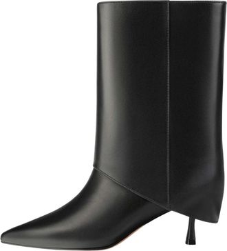 L37 Unieke Stijl Schoeisel en Accessoires - Dames - Laarzen met Hak - Zwart - 41 EU - Schoenen