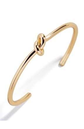 BaubleBar Goldtone Ties Cuff Bracelet at Nordstrom