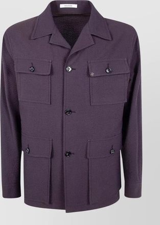 Tagliatore tempest jacket long sleeves collared neck