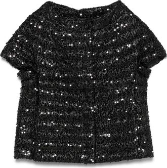 Herno Piumino con paillettes - Nero