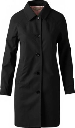 Kinross Cashmere Womens Lightweight City Coat In Black