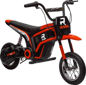 Mauro Ferretti Moto Elettrica Per Bambini Con Acceleratore Manuale, 2 Velocit&agrave; 8-16km/h, Et&agrave; 8-12 Anni, Rosso