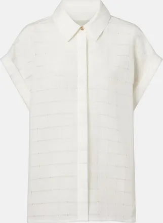 Asceno Andra linen and cotton checked shirt