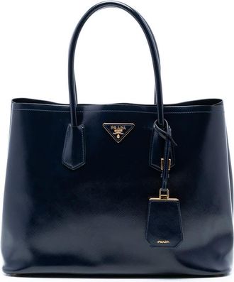 Prada Pre-owned Prada Medium Saffiano Vernice Double Satchel Ladies FM642WFKMT7NOQ1X