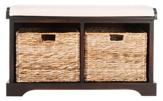 Safavieh Banco de madera marr&oacute;n