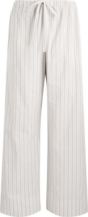 The Row The Row Hypnosta Striped Cotton Trousers - White - 2 (UK6 / XS)
