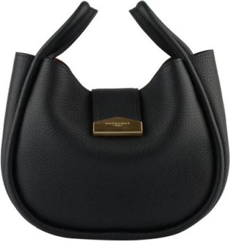 Pourchet Liane PM - Dames - Handtassen - Zwart - ONE Size - Leer - Tassen