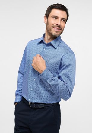 Eterna Langarmhemd ETERNA COMFORT FIT, Herren, Gr. 42, verl&auml;ngerte &Auml;rmell&auml;ngen, hellblau, Twill, 100% cotton, normal, Manschette, Hemden Langarmhemd