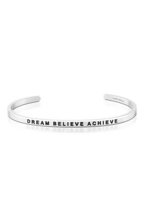 Mantra Dream Believe Achieve bracelet in Silver at Nordstrom