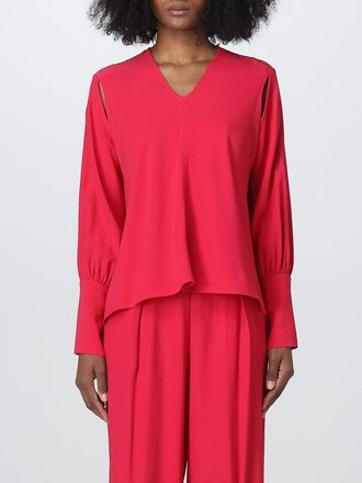 Erika Cavallini Semi Couture Blusa Erika Cavallini in cr&ecirc;pe