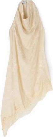 Motivi Midi Kleedjes - Dames - Feestkleedjes - Beige - XS - Satijn - Kleedjes