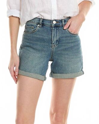 Blank NYC Womens Clean Indigo Mom Shorts In Star Bursts
