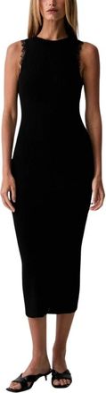Twinset Kleedjes, Dames, Zwart, M, Midi Kleedjes