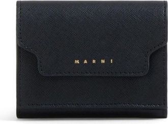 Marni Portafoglio tri-fold in pelle - Nero