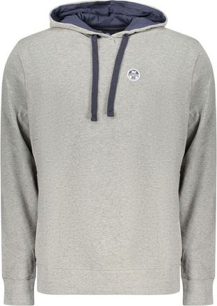 North Sails Gray Cotton Mens Mens Hoodie