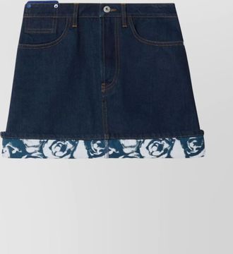 Burberry denim mini skirt