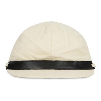 Alberta Ferretti Accessoires, Dames, Wit, S, Wol, Afgeronde wollen hoed