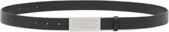 Maison Margiela Numeric Belt - Heren - Riemen - Zwart - ONE Size - Leer - Accessoires
