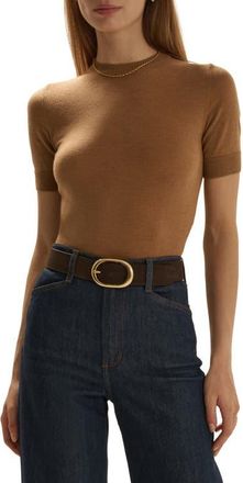 Favorite Daughter The Good Sport Wool Top in Camel at Nordstrom, Size X-Small