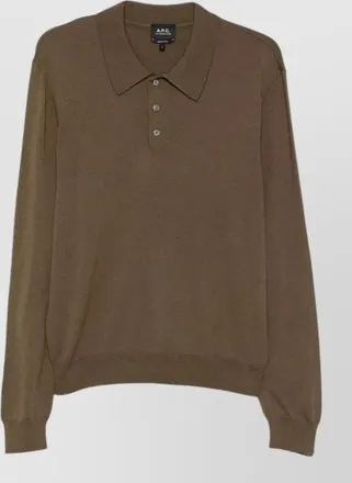 A.P.C. wool polo shirt