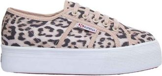 Superga Dames/Dames 2790 Jaguar Print Trainers (Beige)