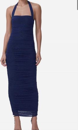 AFRM Indina Rhinestone Dress In Navy