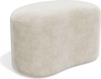 Sia Home Puf 60 cm terciopelo crema