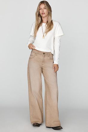 Pilcro Esme Mid Rise Wide Leg Jeans