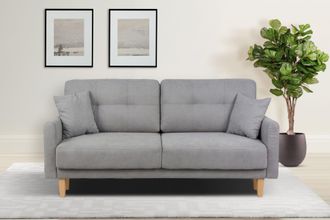 HOME AFFAIRE 2-Sitzer »TRIPLO mit Wellenunterfederung, Masse B/T/H: 165/100/89 cm« Sofa mit Steppung im Rückenbereich, incl. Rückenkissen und Zierkissen