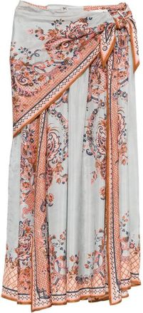Zimmermann Aster Side-tie Midi Skirt