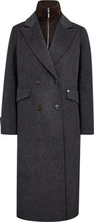 Mos Mosh MOS Mosh - Alva Loisa Mock Neck Coat - Dames - Mantels - Grijs - Maat: XL Wol