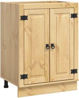 vidaXL Armario Ski Marr&oacute;n Miel 60 X 46 X 81,5 Cm Madera De Pino Macizo Vidaxl