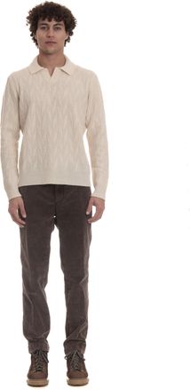 Drumohr Open Collar Lambswool Polo