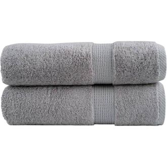 vidaXL Toallas De Ducha Solund 2 Unidades Gris 70x140 Cm 600 Gsm Vidaxl