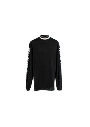 Fear of God Black & white Airtex mesh top Size M