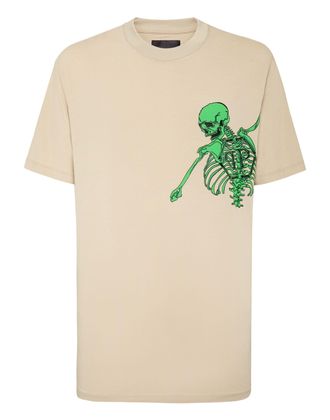 Philipp Plein Jersey T-shirt Round Neck SS Skeleton