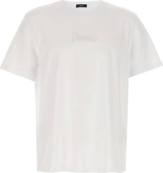 Herno logo-embroidered T-shirt - men - Cotton - 46 - White