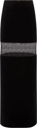 Nina Ricci Rokken, Dames, Zwart, 2Xs, Lang fluweel