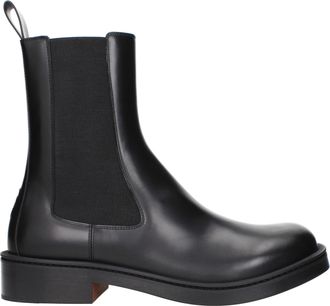 Alexander McQueen Alexander Mcqueen Herrens Stiefel aus schwarzem Leder