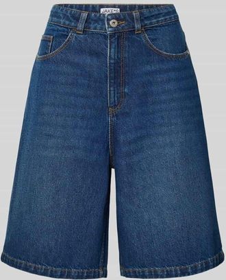 Jake*s Casual Bermudas aus Denim im Used-Look in Dunkelblau, Gr&ouml;&szlig;e 34