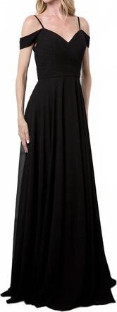 EVA Off Shoulder Maxi Dress In Black