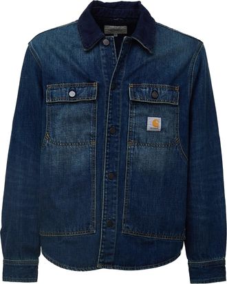 Carhartt Work in Progress Overshirt With Corduroy Collar And Pocket Details