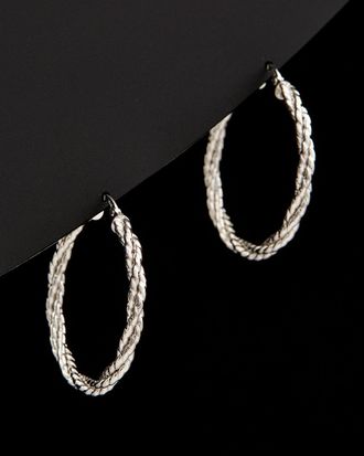 Italian Gold, Inc 14K Italian Gold Bold Braided Hoops
