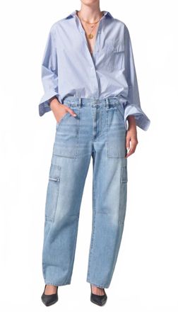 Citizens Of Humanity Marcelle Low Slung Cargo Pants In Cloudnin