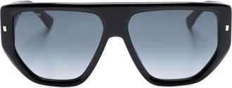 Dsquared2 Eyewear Hype pilot-frame gradient sunglasses - men - Acetate - 60 - Black