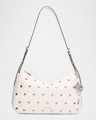 Michael Kors Nolita Studded Leather Shoulder Bag