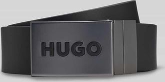 HUGO BOSS Wendeg&uuml;rtel aus echtem Lederl Modell GUSSY_PLAQUE_SR35 in Black, Gr&ouml;&szlig;e 100