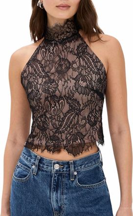 Retrof&ecirc;te Cyrene Lace Blouse In Black