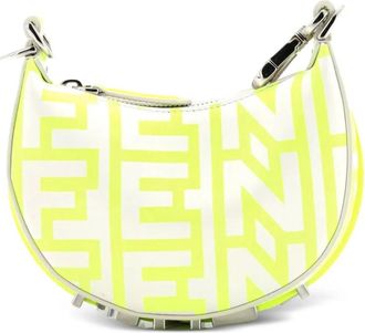Fendi x Marc Jacobs Fendigraphy Bag Printed Leather Nano clutch bag - Verde